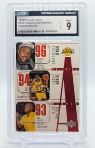 1996 UPPER DECK #148 SHAQUILLE O'NEAL-KOBE BRYANT RC HOF CGC 9 Rare - Picture 1 of 2
