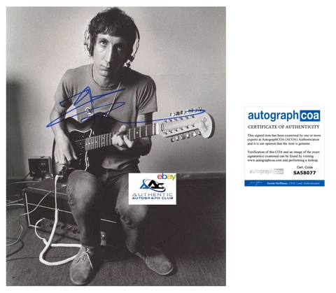 PETE TOWNSHEND AUTOGRAPH SIGNED 11x14 PHOTO THE WHO GUITARIST ACOA COA Cover