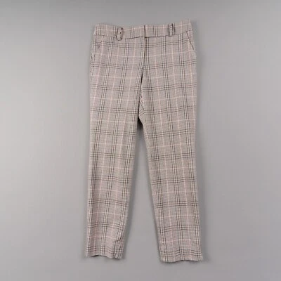 Pantalones Talbots para mujer 4 carbón Glen a cuadros mezcla de algodón Hampshire tobillo Foto 1 de 4