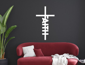 Deko Schriftzug " Kreuz  Faith" Kunststoff Wanddeko Wandtattoo