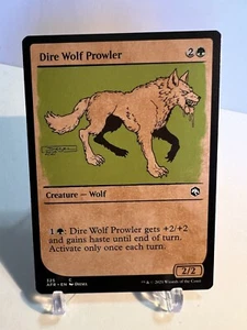 Magic The Gathering Dire Wolf Prowler (Vitrina) Aventuras en los Reinos Olvidados 325 - Imagen 1 de 2