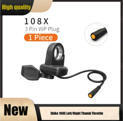 MARKENLOS Ebike Thumb Throttle for BAFANG BBS01 BBS02 BBSHD Mid Motor 108X Left/Right SDE