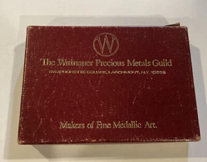 Bisonte de plata esterlina The Wittnauer Preciosos Metals Guild águila calva y llanuras - Imagen 1 de 8
