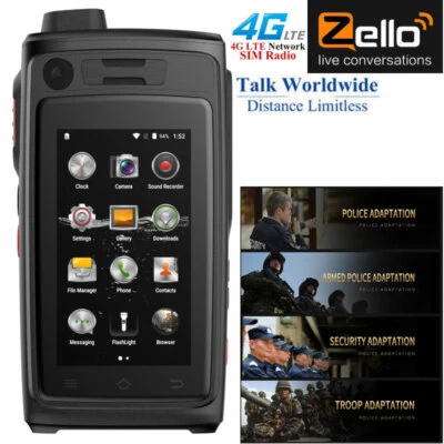 4G LTE Android Rugged Smartphone Walkie Talkie NFC PTT Video Recorder PoC Raido - Image 1 of 4