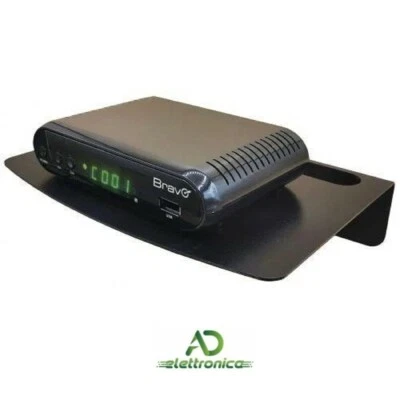 SUPPORTO PER DECODER DA PARETE MAX 3KG CON FORI PASSACAVI BRAVO - Immagine 1 di 2