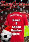 pnc257 Bayern Munich Football Christmas Card Xmas A5 Personalised Greetings