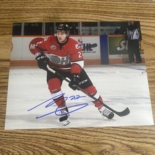 Brendan Lemieux Autographed 8x10 Photo Barrie Colts OHL Prospect Game