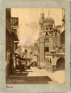 Sebah, Pascal, 165. Álbumas de Rue El-Mahdjiar El Cairo y estampado original aprox. década de 1880 - Imagen 1 de 1