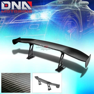 NRG CARBON FIBER 69" GT RACING BACK/TAIL SPOILER/WING+ADJUSTABLE STAND/BLACKET - Picture 1 of 10