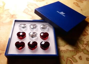 SWAROVSKI 614057 - Tic Tac Toe / Gioco del Tris in Cristalli Bianchi e Rossi - Foto 1 di 5