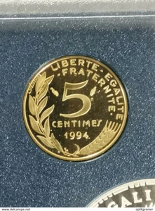 5 CENTIMES MARIANNE BE 1994 DU COFFRET / FRANCE - Picture 1 of 2