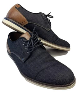 Sonoma Goods For Life® Men's Oxford Dress Shoes Ortholite Eco Black/ Brown 8.5M - Picture 1 of 10