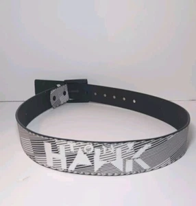 Tony Hawk Skater Gürtel mit Metallschnalle schwarz & weiß geometrisch 30 32 Taille - Bild 1 von 4