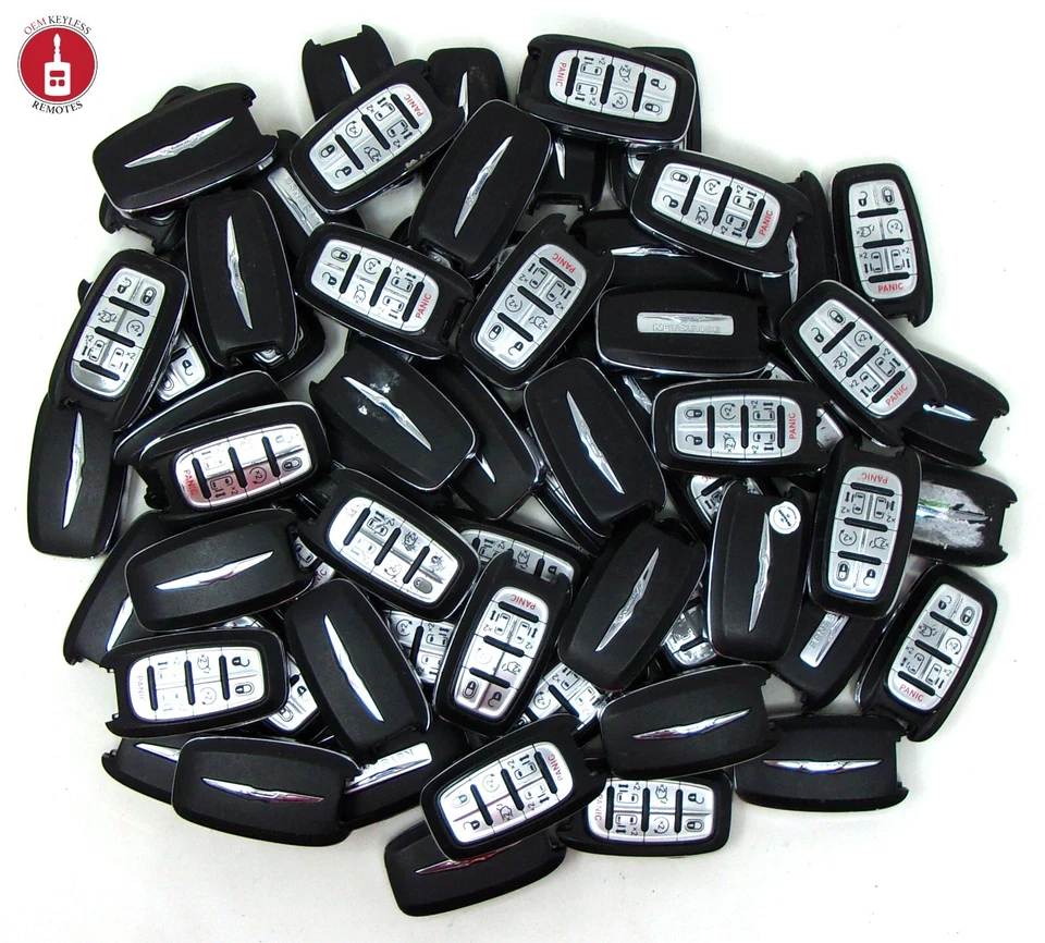 OEM Lot of 63 Chrysler Keyless Entry Smart Remotes Used Unlocked M3N-97395900 - Image 1 of 1