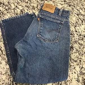 Vintage 70s Levis 505 Orange Tab Jeans 20505-0215 Measures 34x25 Made In USA - Bild 1 von 10