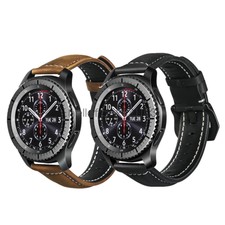 Samsung Gear S3 Classic / Frontier Watch Band Vintage Genuine Leather Strap