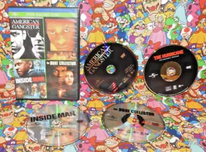Four Feature Films dvd American Gangster/The Hurricane/Inside Man/Bone Collector - Picture 1 of 2