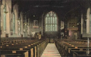 Postcard Interior Walton Church Essex England - Picture 1 of 2