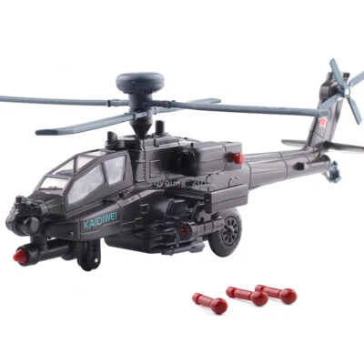 1/64 Boeing AH-64D Apache Helicopter Model Metal Diecast Toy Plane Airplane Toys - Image 1 of 4