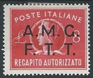 1947 TRIESTE A RECAPITO AUTORIZZATO 8 LIRE MH * - ED056-2 - Picture 1 of 1