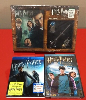 Harry Potter Lot-Order of the Phoenix 2 Pk Gift(Sealed)+Prisoner/Half-Blood DVD - Image 1 of 2