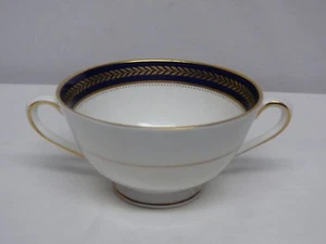 Tazón de sopa en crema Coalport azul trigo (algunos se desgastan) - Imagen 1 de 5