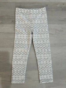 Old Navy Leggings White Gray Size 5T  Girl's Fleece - Picture 1 of 3