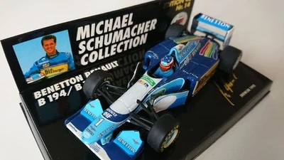 MINICHAMPS 1/43 Benetton Renault B194 B195 Michael Schumacher F1 Model Car - Image 1 of 4