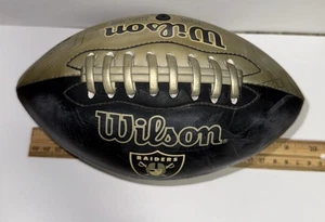 Vintage 9" Oakland Raiders Rubber Wilson Football Marked F1533 HHW - Bild 1 von 6