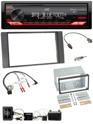 JVC Bluetooth USB DAB Lenkrad Autoradio für Ford Kuga 2008-2012 anthrazit - Bild 1 von 4