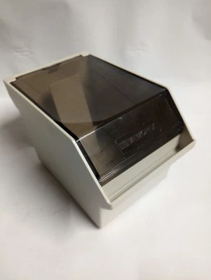 老式MEMOREX 3.5软盘支架文件盒存储  — 第 1/4 张图片