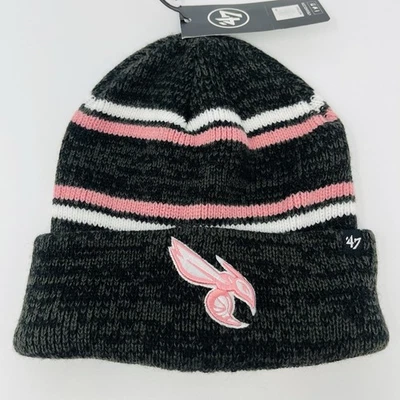 '47 Marca NBA Charlotte Hornets Mujer Tobogán Invierno Sombrero Gorra Gorro Mármol Foto 1 de 4