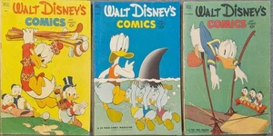 WALT DISNEY'S Comics & Stories #140 143 144 1st Gyro Gearloose 2nd Barks Scrooge - Picture 1 of 16