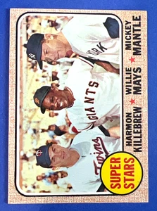 1968 Topps Super Stars #490 Mickey Mantle Wille Mays Harmon Killebrew EX/MT (g2) - Picture 1 of 2