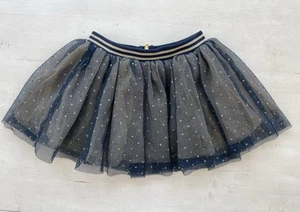 Little Marc Jacob’s Navy/Gold Polka Dot Girl Skirt, Size 2 - Picture 1 of 5