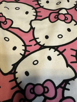 Pajamas Bottoms HELLO KITTY Size TALL XL Pink Black and White Elastic Waist Wom - Image 1 of 3