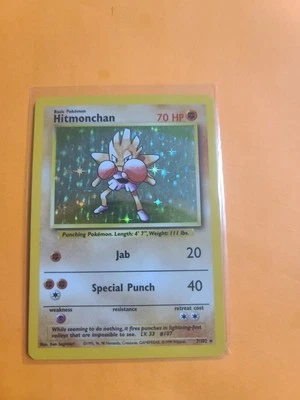 Unlimited | Hitmonchan Base Set 7/102 | Holo Rare | Pokemon Cards | Rare - Image 1 of 2