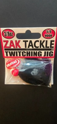 Zak Tackle Twitching 夹具 ▪️ 3/8▪️5/0 钩▪️Black Collar.Purp tail.Hotpinkhead — 第 1/4 张图片