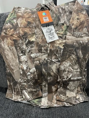 Camisa con botones de camuflaje Von Dutch Originals manga larga talla pequeña. Nuevo Foto 1 de 4