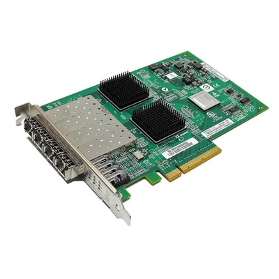 QLogic QLE2564-NAP FC Quad-Port 8Gb PCIe x8 Network Adapter NA 111-00481+B0 FP - Image 1 of 4