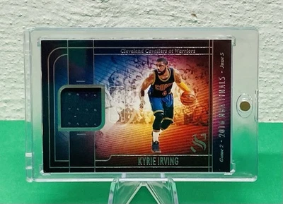 Camiseta deportiva usada con parche de las finales de la NBA Panini Silhouette Kyrie Irving 2016 2024-25 Foto 1 de 2