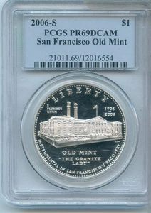 2006 S San Francisco Old Mint Com. PCGS PR69 DCAM Silver Dollar Coin - RK435 - Picture 1 of 2