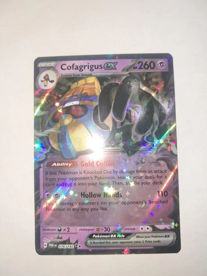 Cofagrigus ex 076/182 SV04: Paradox Rift Holo - Image 1 of 2