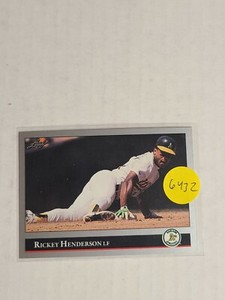 1992 LEAF RICKEY HENDERSON OAKLAND ATHLETICS #116