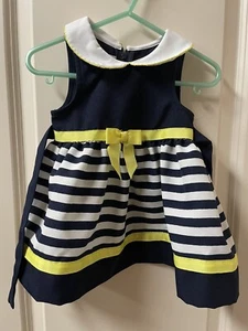 Vestido Bonnie Baby azul marino talla 12 meses - Imagen 1 de 2