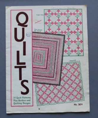 Edredones: 14 patrones, bordes, diseños - patrones de instrucciones de tía Martha Foto 1 de 4