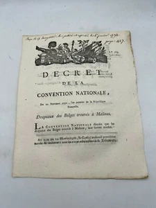 Drapeaux des Belges trouvés à Malines - 1792 - Bild 1 von 2