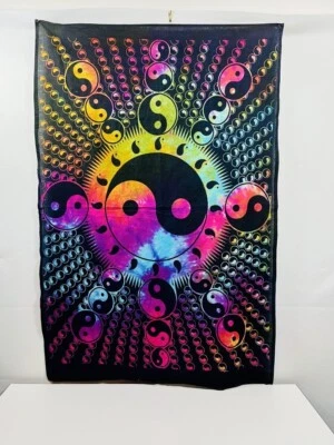 NUEVO CON ETIQUETAS Oussum Póster de Pared Tapiz Colgante de Pared Yin Yang Sol Burbuja Bohemio Foto 1 de 4