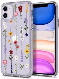 Custodia iPhone 11 progettata CYRILL Cecile trasparente giardino fiorito - cuscino d'aria Spigen - Foto 1 di 8