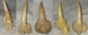 Mago scolpito in legno parassita fatto a mano individualmente in Indonesia - Foto 1 di 11